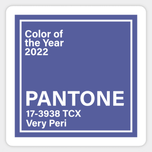 pantone 17-3938 TCX Very Peri, year 2022 Sticker